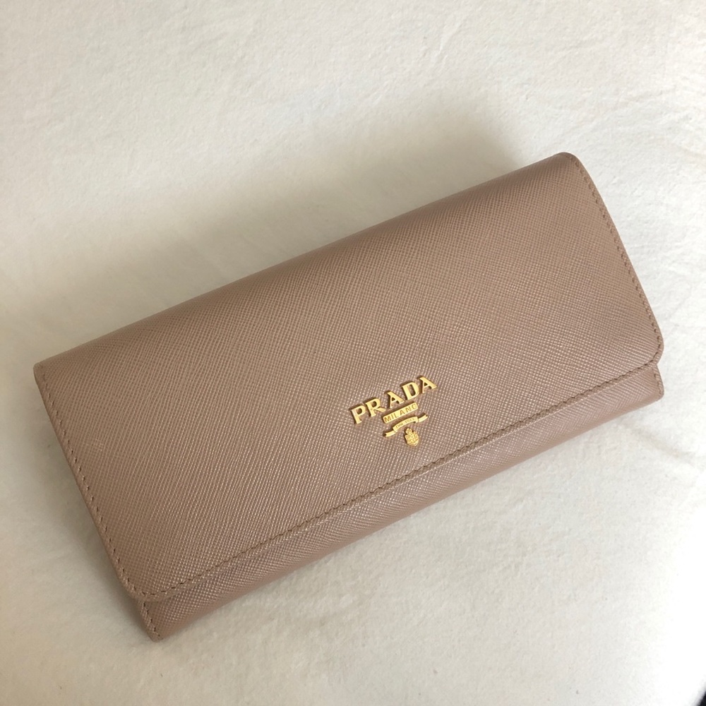 Prada Saffiano Leather Continental Wallet